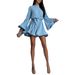 European And American Ready-to-ship Clothing 2025 New Design Stylish Loose-fitting Tie-waist Pleated Elegant Women's_ecoleips.com