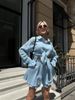 Women's Clothing New Long Sleeved Ruffled French Shirt Double Layer Casual Shorts Suit_ecoleips.com