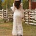 Sexy Jacquard Boho Solid Gowns Elegant V-Neck Long Sleeve Wedding Dress Women's Fashion Lace Fringe High Waist Hollow Maxi Dress_ecoleips.com