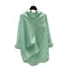Oversized Drop-Shoulder Striped Shirt | High Manganese Washed Long Sleeve Blouse For Women Spring Collection_ecoleips.com