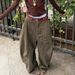 Women's Clothing Retro Washed Denim Jeans Loose Boyfriend Style Floor Length Pants Spring Autumn Fashion Solid Color England Style_ecoleips.com