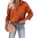 European American Cross-border Women's Satin Tops, Bestseller, Stylish And Versatile, Loose-fitting Long-sleeve_ecoleips.com