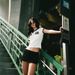 Slim Fit T-Shirt for Women Color Block Number Print Sexy Short Y2K Style European Export American Hot Girl Fashion_ecoleips.com