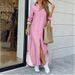 Aria Basics Aria Basics 2025 Cross-Border Women's European And American New Spring Summer Fashion Sexy Printed Shirt Long Dress Women_ecoleips.com