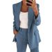 2025 New European American Hot-Selling Plus Size Women's Fashion Slim Fit Lapel Cardigan Elegant Blazer And Pants Set_ecoleips.com