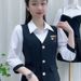 Women's Clothing Spring New Style Fashionable Temperament Age Reducing Waist Slim Shirt + Pants Set_ecoleips.com