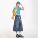 Women's Clothing Cow Embroidered Denim Cropped Pants For Women Loose Straight Leg Casual Versatile Wide Leg Trousers Summer Fashion_ecoleips.com