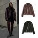 Vintage-Inspired PU Leather Jacket For Women – Slim-Fit Biker Style With Zipper Detail (Black/Burgundy, S-L)_ecoleips.com