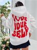 Women's Fleece Hoodie, New Back Letter Print Hooded Sweater, Harajuku Hooded Top_ecoleips.com