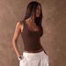 Slim Fit Sleeveless Rhinestone Top for Women Y2K Style Personalized Perforated Waist Cinching Design Tank Outerwear_ecoleips.com