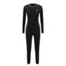 Aria Basics Snorkeling Surfing Diving Suit Women's One-piece Sleeve Long Pants Sun Protection Quick-dry Swimsuit Conservative Hot_ecoleips.com