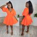 Women's Clothing Sexy Puff Sleeve Dress_ecoleips.com