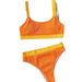 Women's High Waist Bikini Set - Conservative European & American Style (Cake Color, Split Design, Summer Sports Swimwear)_ecoleips.com