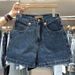 High Waisted Wide Leg Denim Shorts For Women European Style High End Design Summer Trendy A Line Hot Pants_ecoleips.com