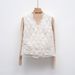 New Autumn And Winter Down Vest Stacked Inside V-neck Light Down Liner Vest Slim Liner Women's Clothing_ecoleips.com