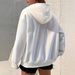 Women's Cute Puppy Zip Up Hoodie Girly Sweatshirt With Pocket Jacket Coat Print Casual Long Sleeve Top_ecoleips.com