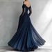 Women's Clothing Elegant Mesh Strapless Long Dress Style Party Gown High Waist Fashion Women's Clothing For Formal & Casual_ecoleips.com