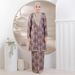 Modest Muslim Dress – Long Sleeve Maxi Skirt With 3D Floral Print, Breathable & Stylish (S-5XL, Multiple Colors)_ecoleips.com