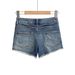 Sibuya Girl Lightning Pattern Denim Shorts For Women, New Spring/Summer Low-Waist Irregular Frayed Slim Fit Ripped Hot_ecoleips.com