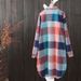Women's Clothing Women's Medium And Long Large Size Women's Clothing Loose Slim Fashion Plaid Shirt Women's Casual Jacket_ecoleips.com