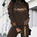 Women's Fashion Gold Letter Print Hoodie And Trousers 2-Piece Set Spring/Autumn Comfortable Streetwear Ensemble 0051_ecoleips.com