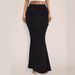Women's Clothing Skirts Sexy Slim Hip Wrapped Pleated Long Skirt_ecoleips.com