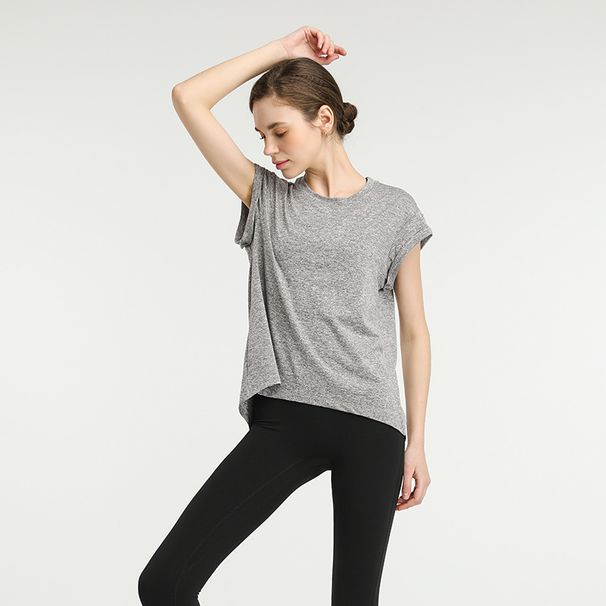 Women's Clothing Lulu New Temperament Yoga T Shirt Quick Drying Sports Short Sleeved Fashion Sexy Back Top Hollow Fitness Clothes For Women_ecoleips.com