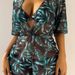 Aria Basics 2025 New European And American Style Three-Piece Bikini Set With Leaf Print, Waist-Tied Fashion Long-Sleeve Beach_ecoleips.com
