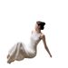 Women's Clothing Knitted Long Skirt Slim Fit Fairy Suspender Skirt Summer Three Dimensional Flower Dress_ecoleips.com