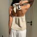 Voya Women's New Style Hanging Neck Camisole Vest Women's French Retro Twisted Backless Loose Sleeveless Top_ecoleips.com