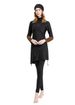 Conservative Women's Muslim Swimsuit Burkini Long Sleeved Color Block Three Piece_ecoleips.com