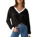 Wholesale Of Simple And Versatile Large-V-Neck Solid Loose Sweatshirts, Thin Casual Tops And T-Shirts_ecoleips.com