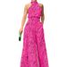 Summer Elegant Women's Sleeveless Halter Jumpsuit Waist Tie Printed European American Style Summer 2023_ecoleips.com