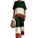 Women's Clothing Casual Round Neck Short Sleeve Top Plus Size Digital Print Clothing Set New 2026_ecoleips.com