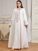 Elegant Sequined Embroidered Long Robe Women's Luxurious Fashionable Ethnic Style Casual Dress Long Sleeved_ecoleips.com