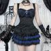Subculture Dark Sexy Slim Fit Plaid Top for Women Gothic Style Vest Versatile Summer New Arrivals_ecoleips.com