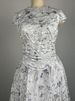 K New Women's Collection: High-Quality Printed A-Line Midi Dress With Waist-Cinching Short Sleeve_ecoleips.com
