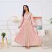 Voya Middle Eastern Abaya With Gold Embossing, Fashionable High-end Women's Clothing, Elegant And Slim-fitting Long_ecoleips.com