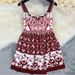 Women's Clothing Sleeveless Blue And White Porcelain Printed Dress_ecoleips.com