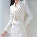Women's Trench Coat With Belt – Double-Breasted Long Sleeve Office Jacket (Slim Fit, 14 Colors, S-XXXL)_ecoleips.com