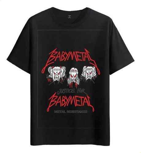 Women's T-Shirts Tshirt Muscle Freaks Babymetal Estilo Metal Resistance Band_ecoleips.com
