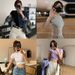 Solid Color Bottom Slim Short-sleeved T-shirt Women's Trendy New Slim Short-sleeved Top_ecoleips.com