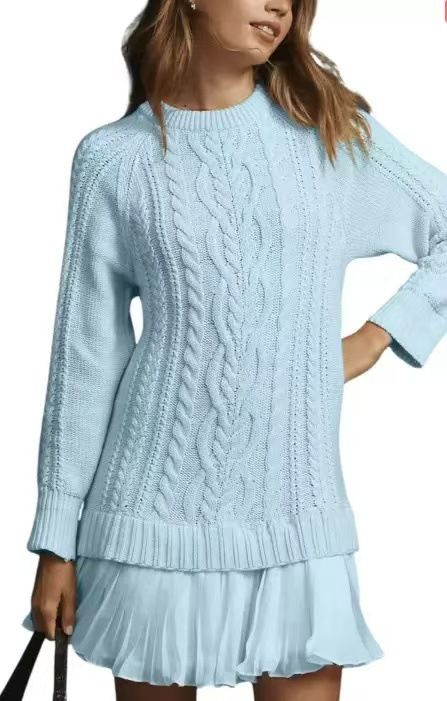 Women's Clothing Women's Comfortable Casual Fashion Cable Knit Sweater Autumn Winter Long Sleeve For Formal & Casual_ecoleips.com