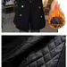 Black Double-breasted Quilted Thickened Blazer For Women, New Autumn Winter Style, Elegant And Slimming, Versatile Small_ecoleips.com