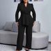 D549 European And American Women's Fashion Winter New Elegant OL Ruffled Top Wide-Leg Pants Fashionable African Suit_ecoleips.com