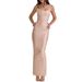 Women's Sexy Plunging Sleeveless Gold Foil Bodycon Maxi Dress – Party Evening Gown 2026_ecoleips.com