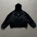 Women's Oversized Letter Print Hooded Cardigan – Streetwear Zip-Up Sweatshirt (Black/White/Green, S-4XL)_ecoleips.com