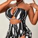 Sexy Mesh Bikini Set For Women - High Waist Swimwear With Halter Neck, One-Piece Bathing Suit For Beach Plus Size Swimwear For Summer Vacation_ecoleips.com