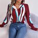 Real Shot Of 2026 Spring/Summer European And American Casual Versatile Color-block Striped Long-sleeve Shirt With Suit_ecoleips.com