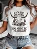 If I'm The Problem Western Graphic Women's Tee - Sassy Cowgirl Casual Top_ecoleips.com